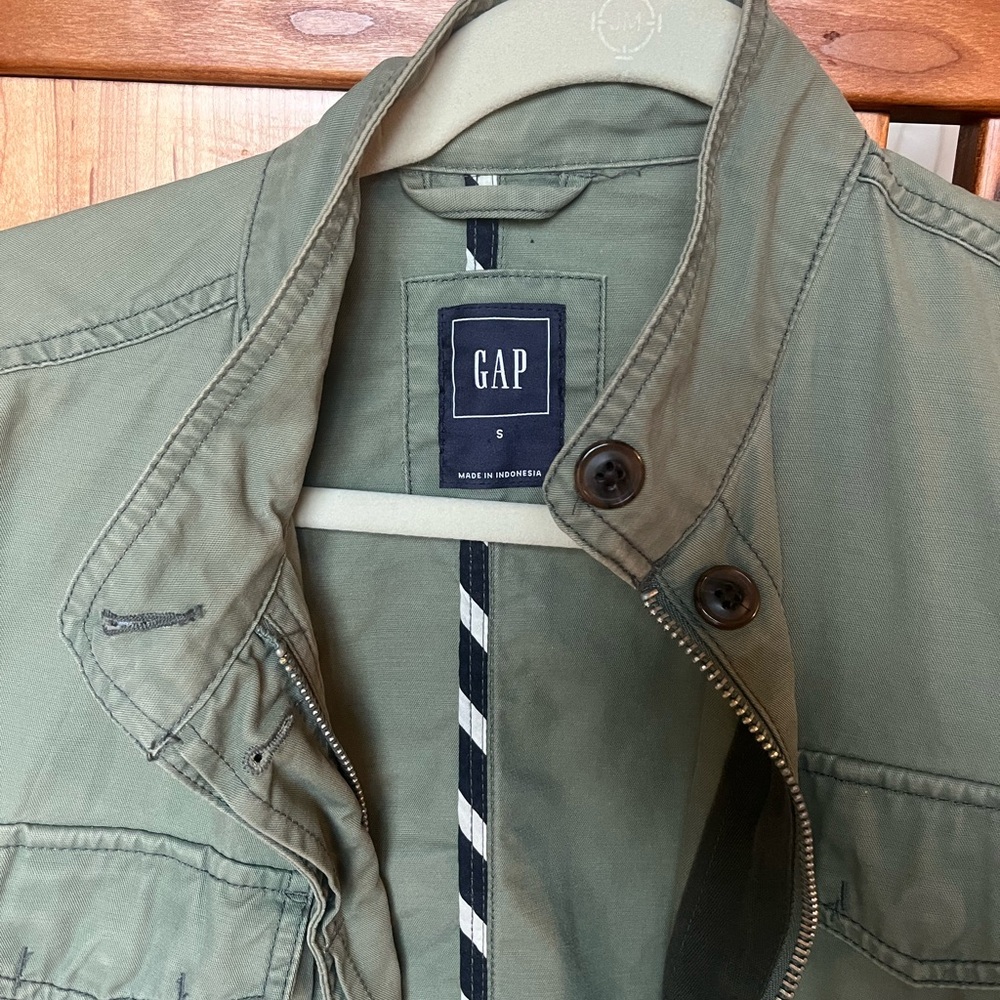 Gap Utility Green Fall Jacket Size Small - image 2